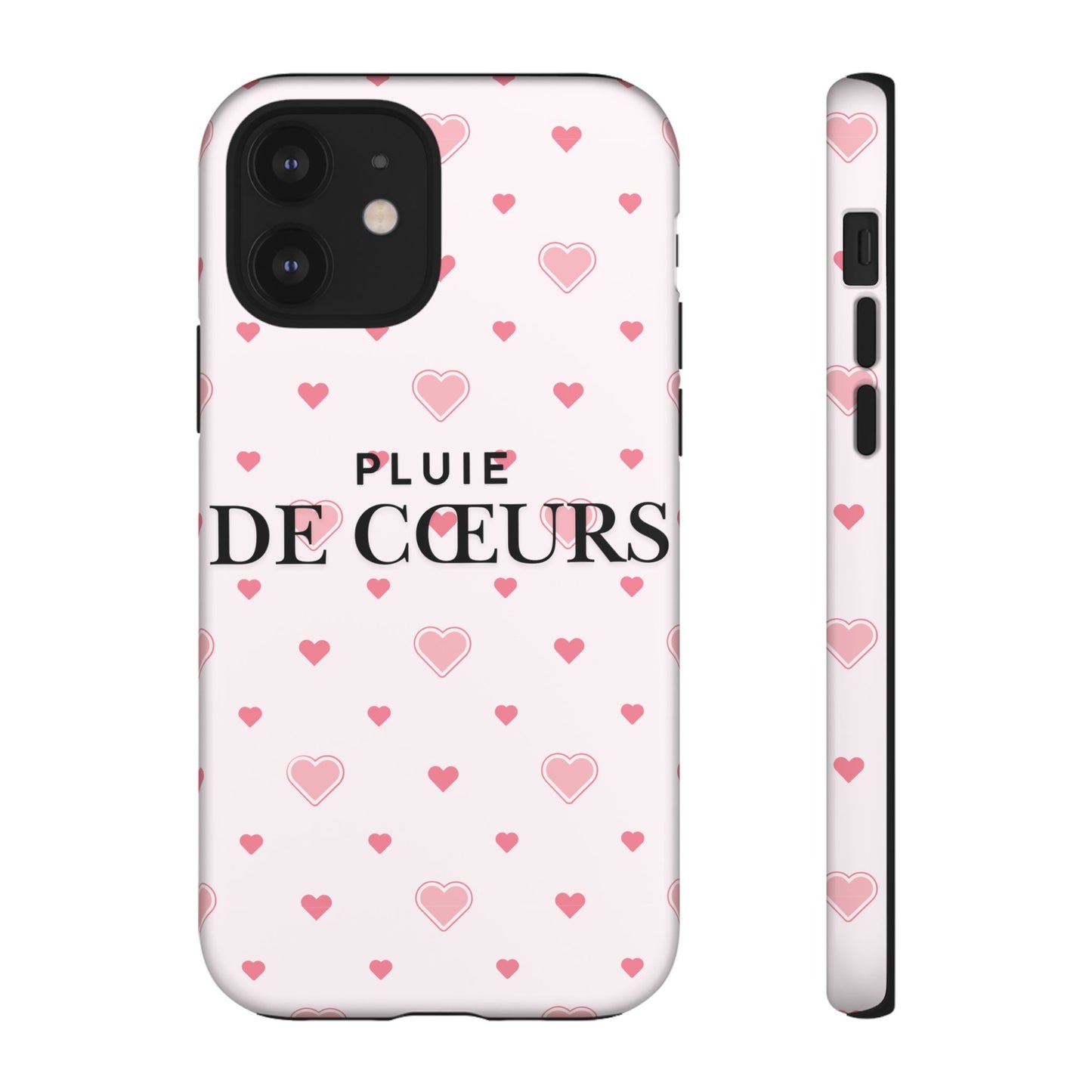 Cute Heart Pattern Phone Case - Tough Cases, iPhone Cover, Valentine’s Gift, Heart Print Phone Accessory, Gift for Her, Love Theme