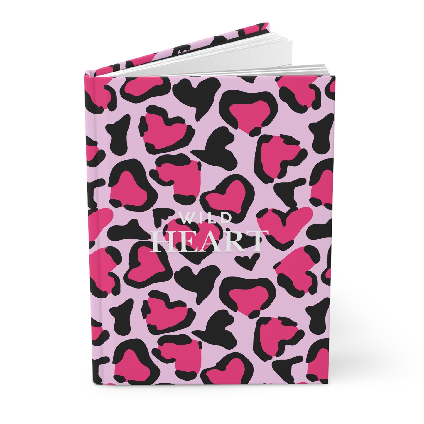 Wild Heart Hardcover Journal - Matte Finish, Cute Stationery Gift, Personalized Planner, Inspirational Notebook, Valentine’s Day Gift