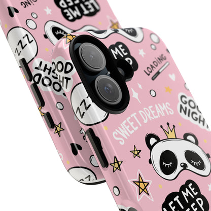 Cute Panda Phone Case | Let Me Sleep Design | Nighttime Gift, Phone Accessory, Sweet Dreams, Sleep Lovers, Fun Decor