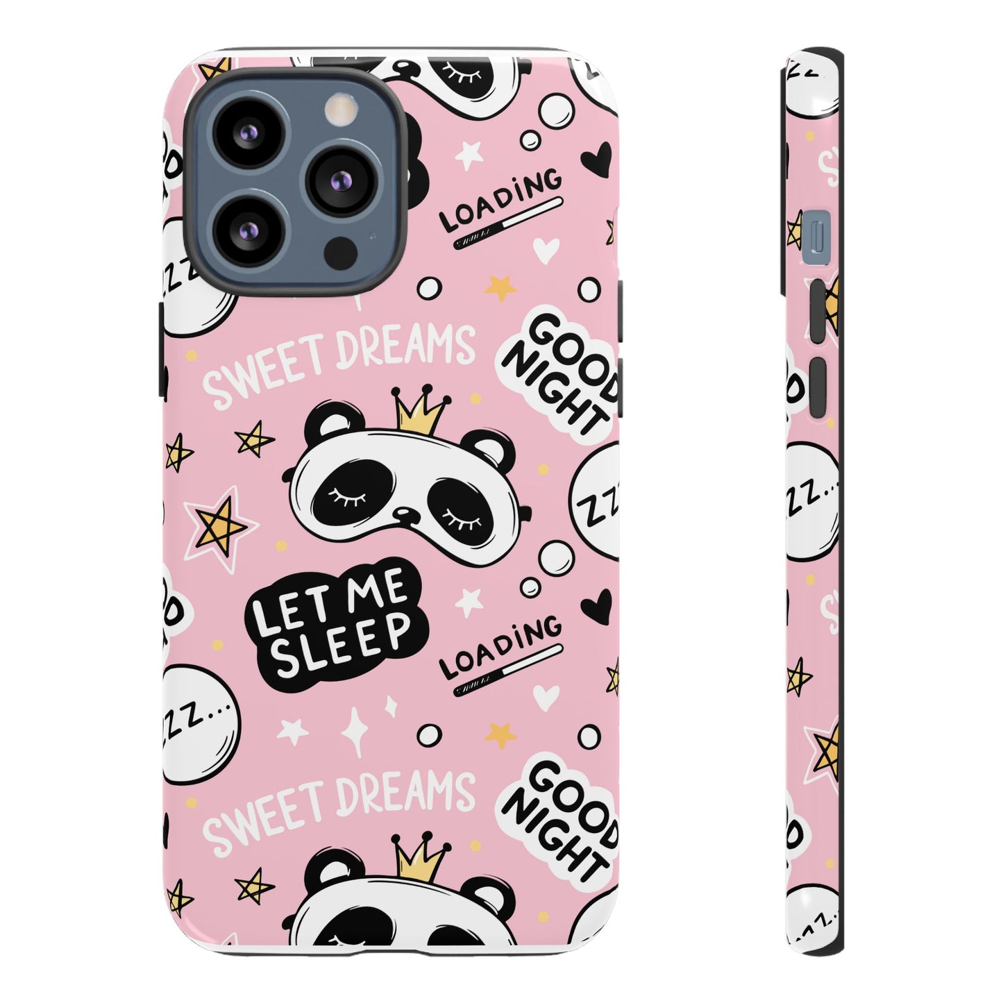 Cute Panda Phone Case | Let Me Sleep Design | Nighttime Gift, Phone Accessory, Sweet Dreams, Sleep Lovers, Fun Decor