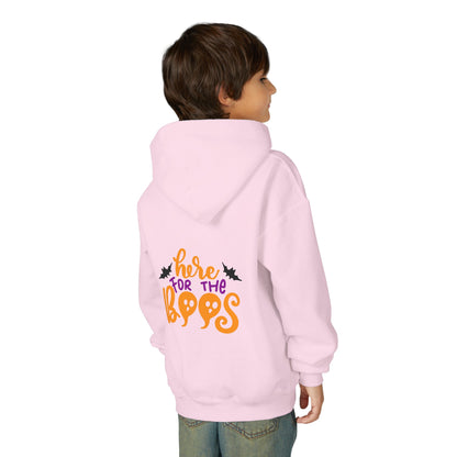 Halloween Youth Hoodie – "Here for the Boos" | Collection Elegance Wear Kids
