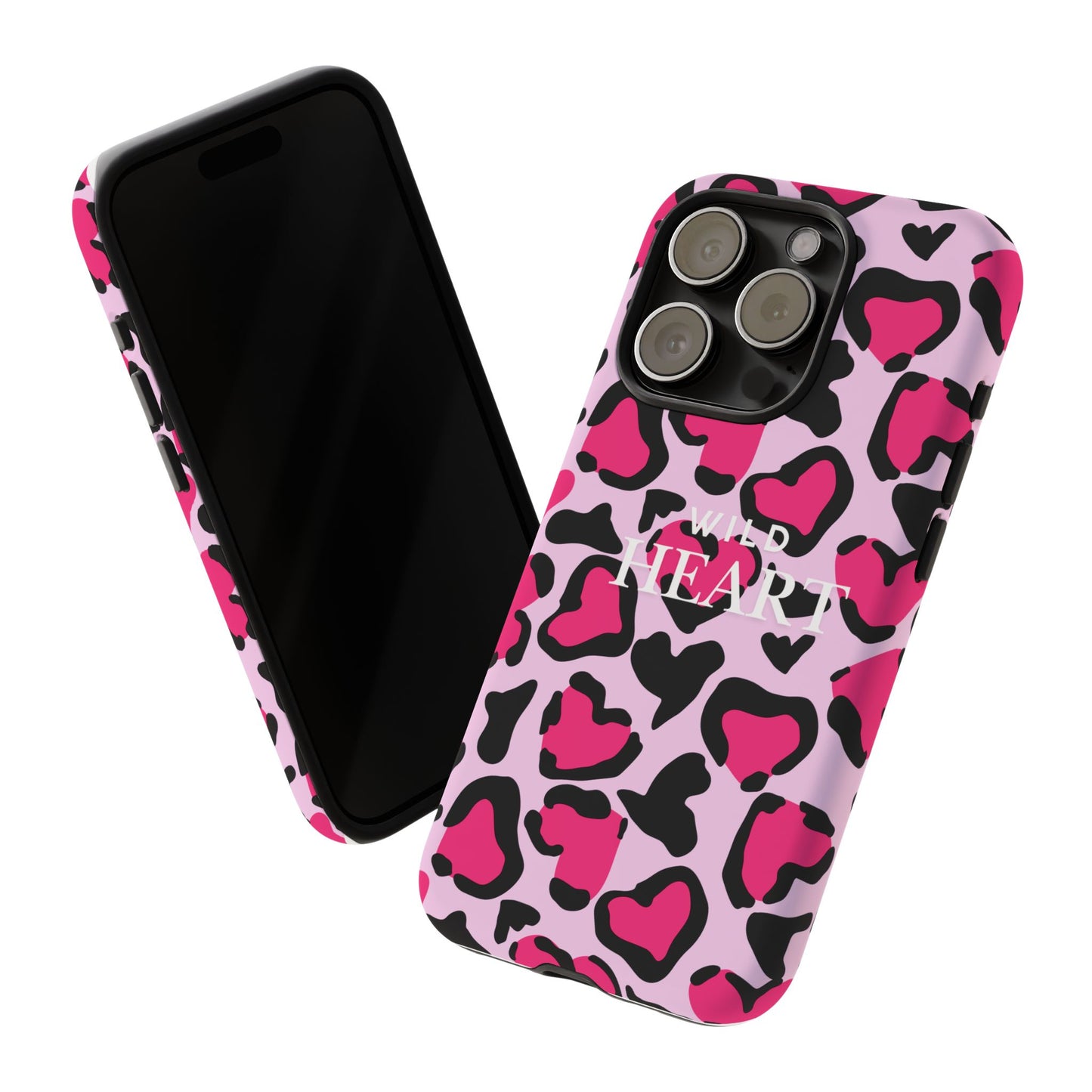 Heart Print Tough Phone Case – Collection Elegance Cover