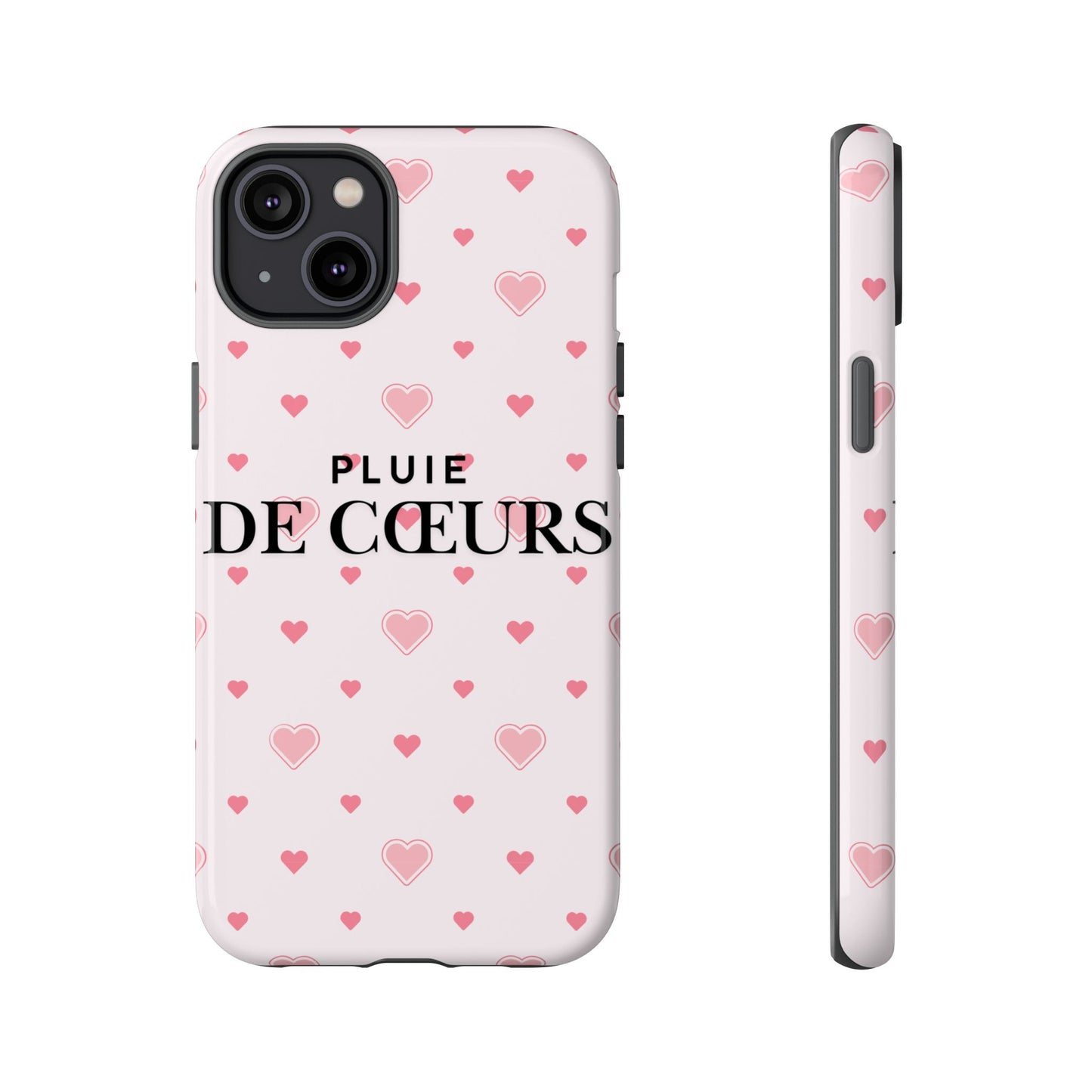 Cute Heart Pattern Phone Case - Tough Cases, iPhone Cover, Valentine’s Gift, Heart Print Phone Accessory, Gift for Her, Love Theme