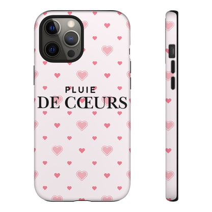 Cute Heart Pattern Phone Case - Tough Cases, iPhone Cover, Valentine’s Gift, Heart Print Phone Accessory, Gift for Her, Love Theme
