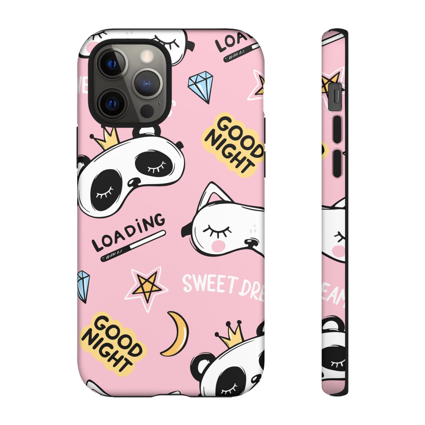 Coque téléphone Sweet Dreams Panda – Collection Elegance Cover | Coque kawaii rose poudré, mignonne et élégante iPhone
