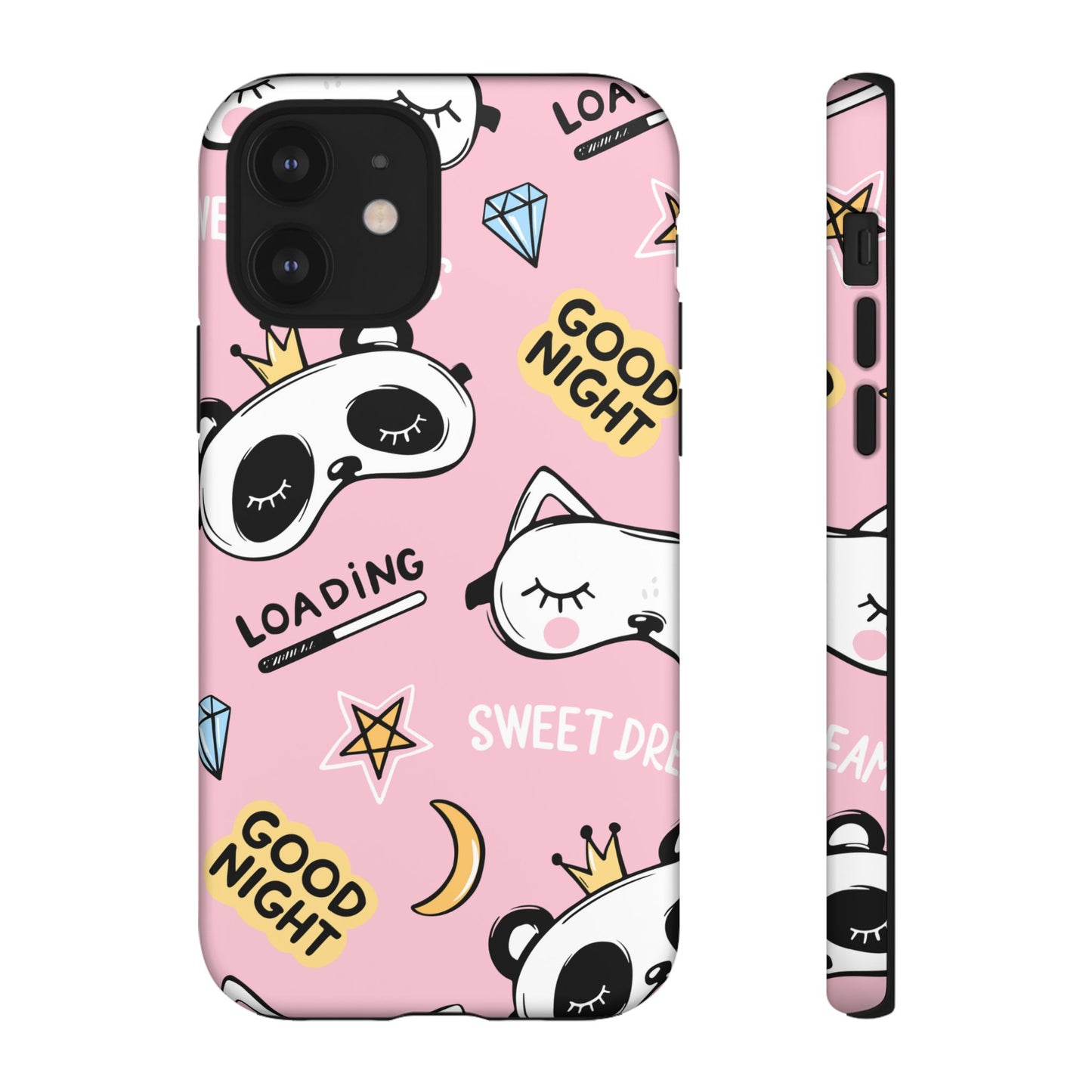 Coque téléphone Sweet Dreams Panda – Collection Elegance Cover | Coque kawaii rose poudré, mignonne et élégante iPhone