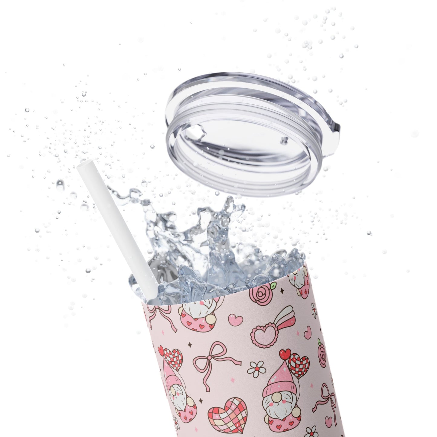 Cute Crafty Skinny Tumbler with Straw, 20oz, Perfect for Crafters & Makers, Valentine's Day Gift, Personalized Travel Mug, Fun Party Favor