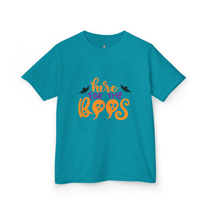 Halloween Kids Tee – "Here for the Boos" | Collection Elegance Wear Kids