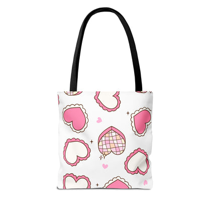 Heart Print Tote Bag – Collection Elegance Bags