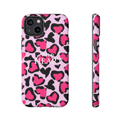 Heart Print Tough Phone Case – Collection Elegance Cover
