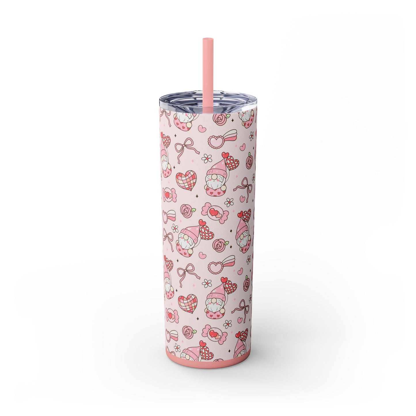 Cute Crafty Skinny Tumbler with Straw, 20oz, Perfect for Crafters & Makers, Valentine's Day Gift, Personalized Travel Mug, Fun Party Favor