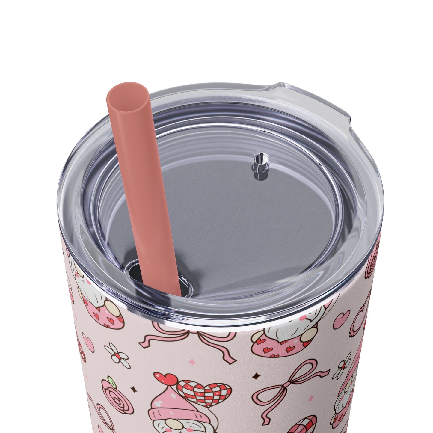 Cute Crafty Skinny Tumbler with Straw, 20oz, Perfect for Crafters & Makers, Valentine's Day Gift, Personalized Travel Mug, Fun Party Favor