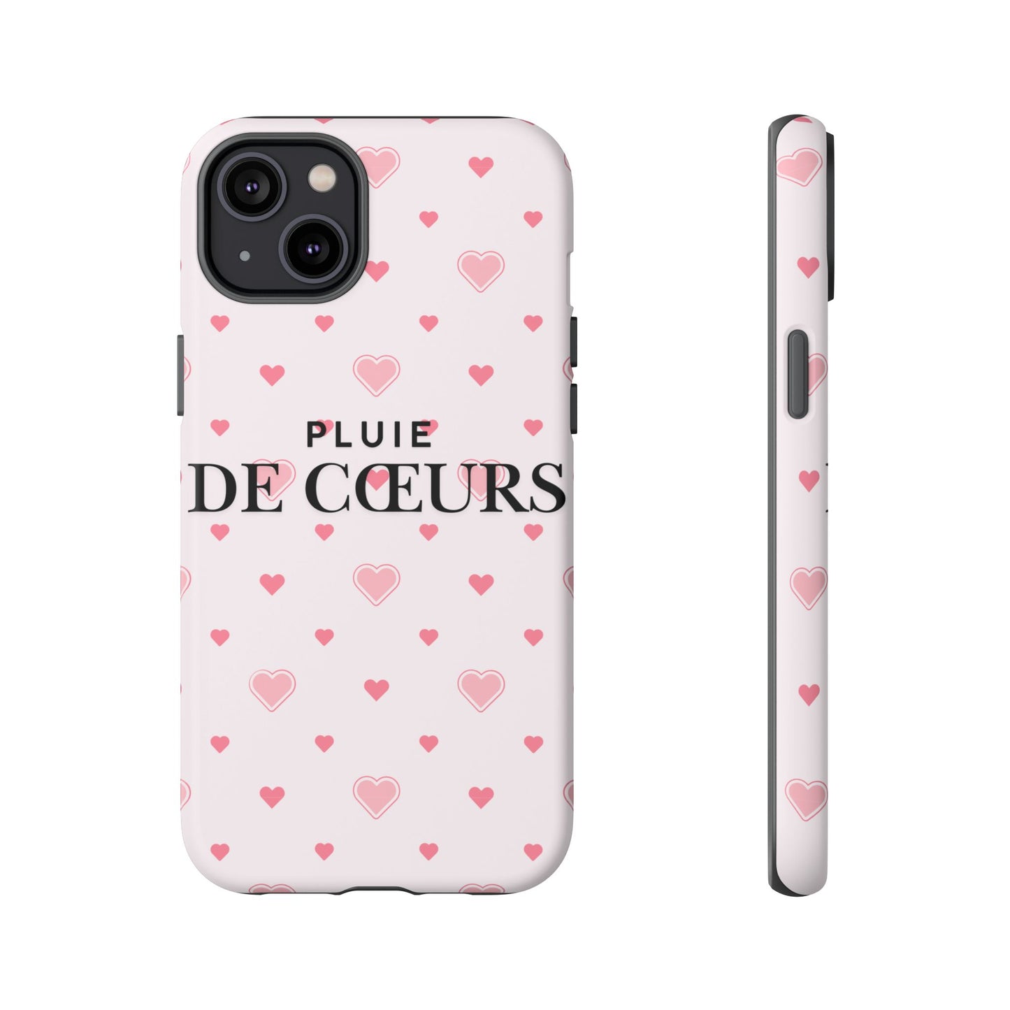 Cute Heart Pattern Phone Case - Tough Cases, iPhone Cover, Valentine’s Gift, Heart Print Phone Accessory, Gift for Her, Love Theme