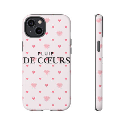 Cute Heart Pattern Phone Case - Tough Cases, iPhone Cover, Valentine’s Gift, Heart Print Phone Accessory, Gift for Her, Love Theme