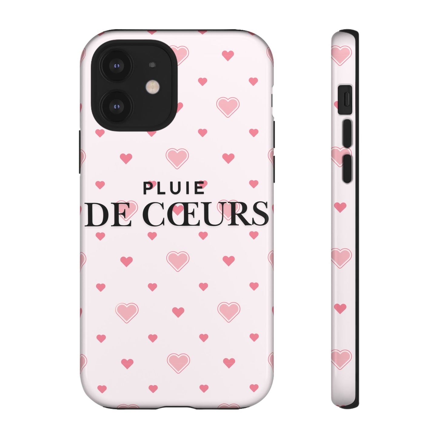 Cute Heart Pattern Phone Case - Tough Cases, iPhone Cover, Valentine’s Gift, Heart Print Phone Accessory, Gift for Her, Love Theme