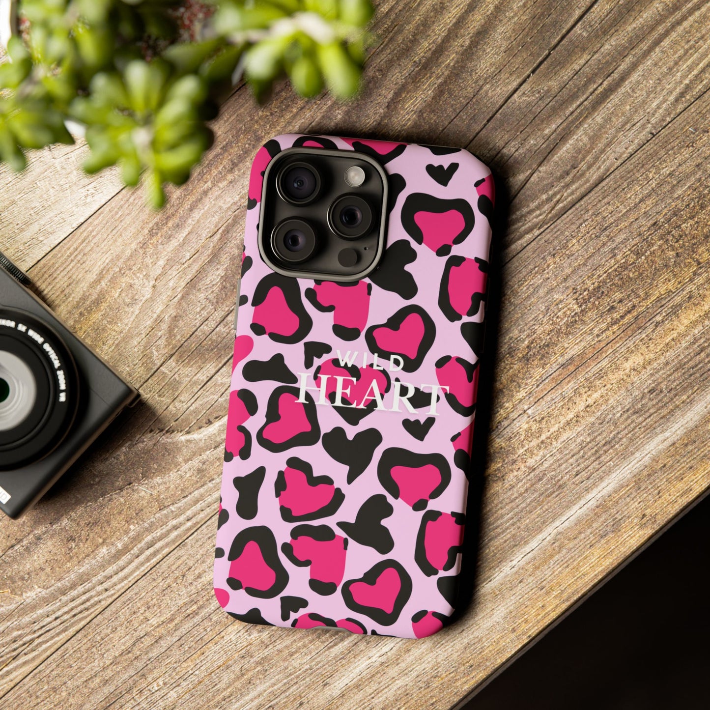 Heart Print Tough Phone Case – Collection Elegance Cover