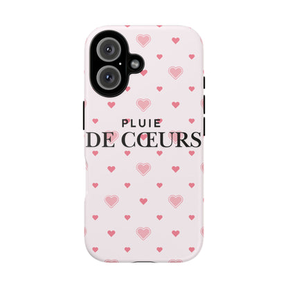 Cute Heart Pattern Phone Case - Tough Cases, iPhone Cover, Valentine’s Gift, Heart Print Phone Accessory, Gift for Her, Love Theme