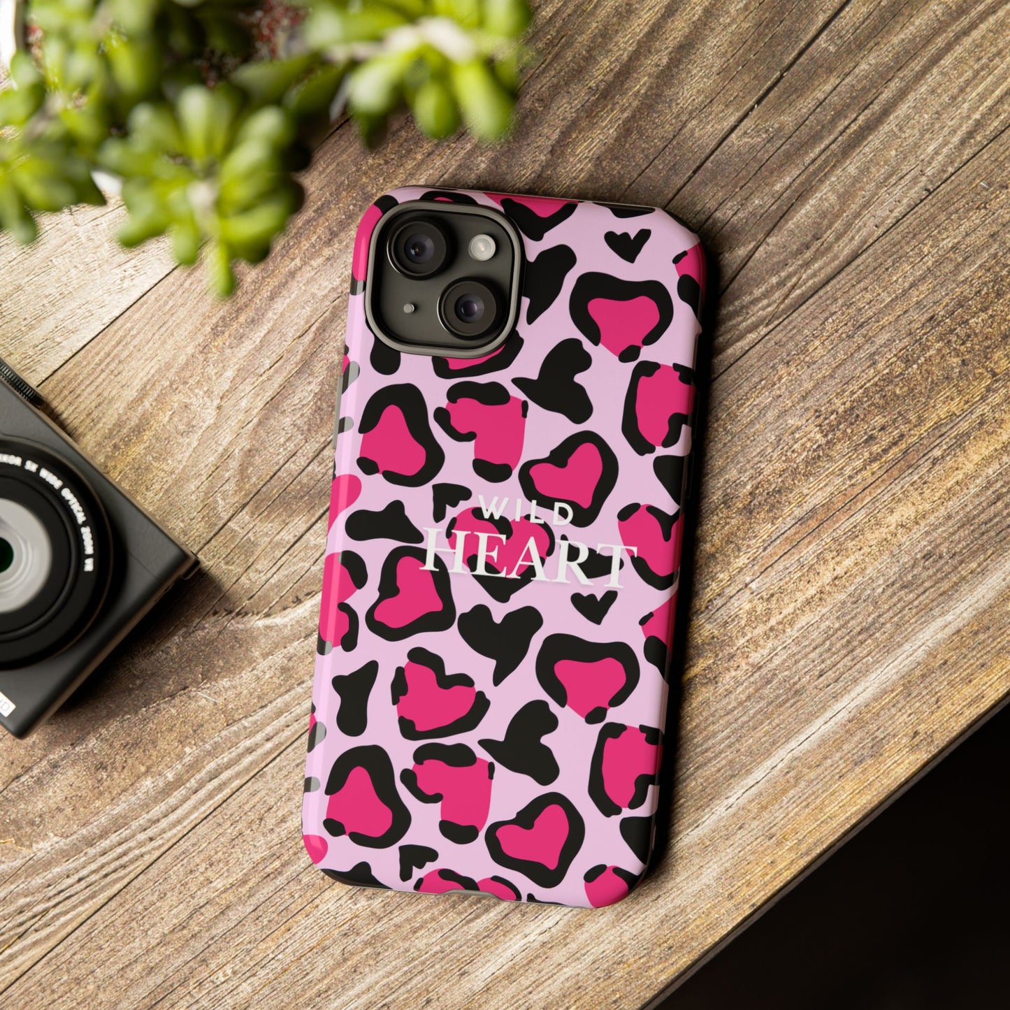 Heart Print Tough Phone Case – Collection Elegance Cover