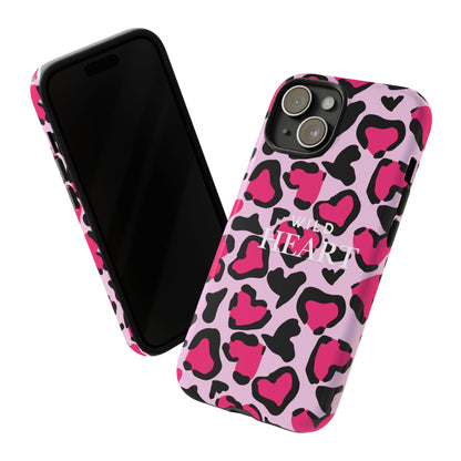 Heart Print Tough Phone Case – Collection Elegance Cover