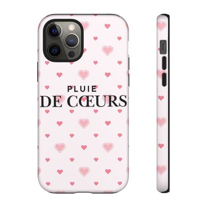 Cute Heart Pattern Phone Case - Tough Cases, iPhone Cover, Valentine’s Gift, Heart Print Phone Accessory, Gift for Her, Love Theme