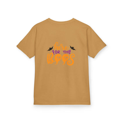 Halloween Kids Tee – "Here for the Boos" | Collection Elegance Wear Kids