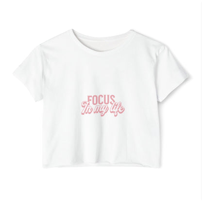 Festival CropFestival Crop Top – Focus In My Life | T-shirt Femme