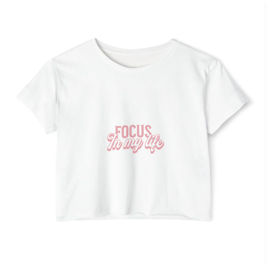 Festival CropFestival Crop Top – Focus In My Life | T-shirt Femme