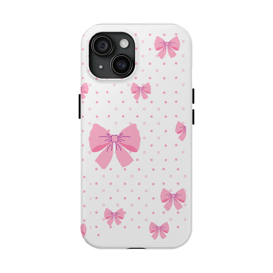 Coque téléphone Pink Bow – Collection Elegance Cover