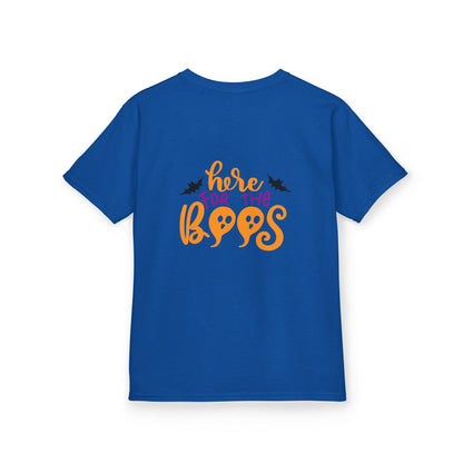 Halloween Kids Tee – "Here for the Boos" | Collection Elegance Wear Kids