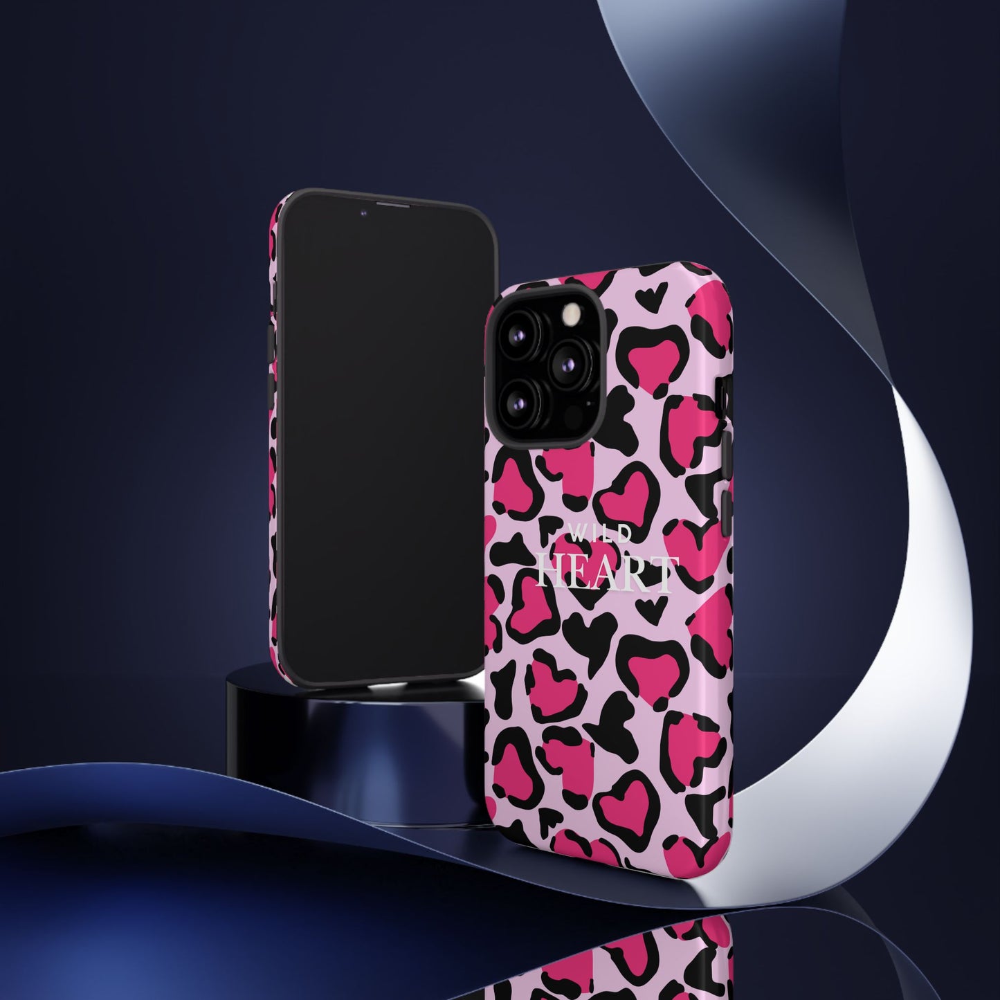Heart Print Tough Phone Case – Collection Elegance Cover
