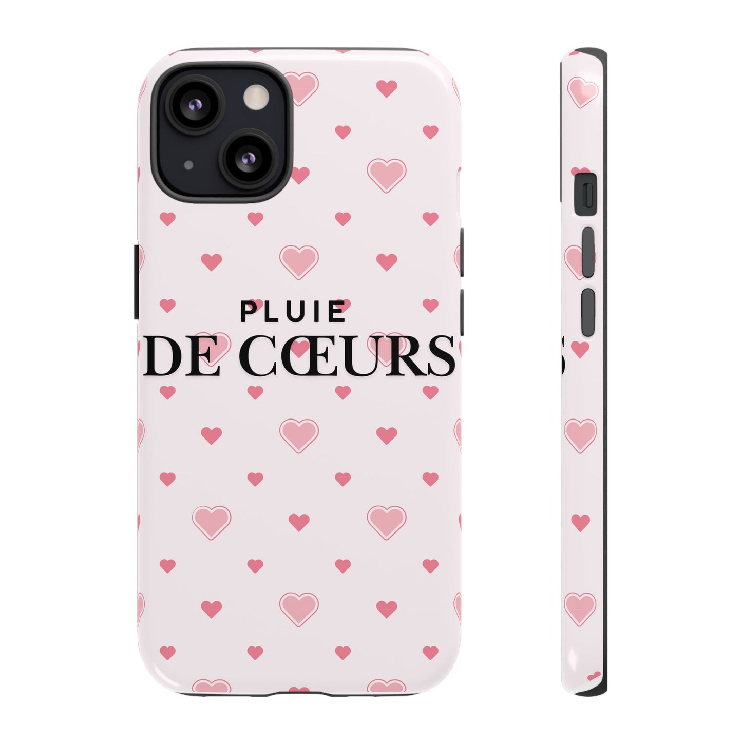 Cute Heart Pattern Phone Case - Tough Cases, iPhone Cover, Valentine’s Gift, Heart Print Phone Accessory, Gift for Her, Love Theme