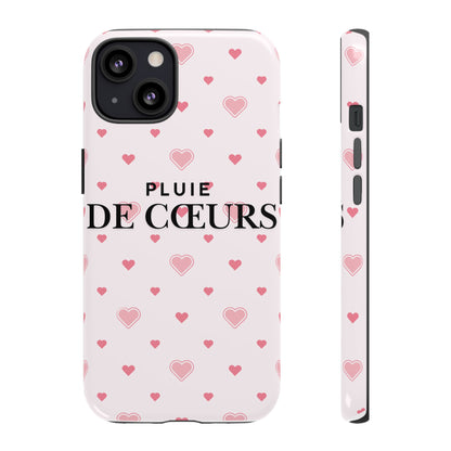 Cute Heart Pattern Phone Case - Tough Cases, iPhone Cover, Valentine’s Gift, Heart Print Phone Accessory, Gift for Her, Love Theme