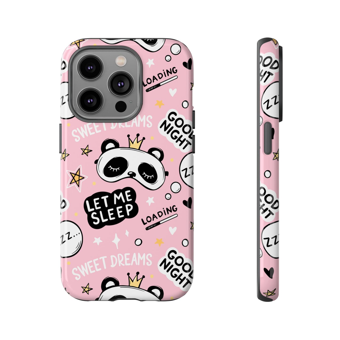 Cute Panda Phone Case | Let Me Sleep Design | Nighttime Gift, Phone Accessory, Sweet Dreams, Sleep Lovers, Fun Decor