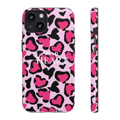 Heart Print Tough Phone Case – Collection Elegance Cover
