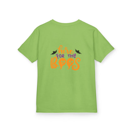 Halloween Kids Tee – "Here for the Boos" | Collection Elegance Wear Kids