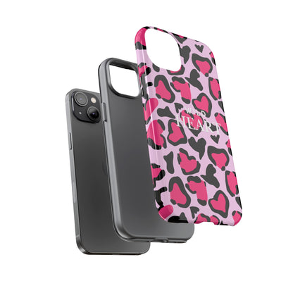 Heart Print Tough Phone Case – Collection Elegance Cover