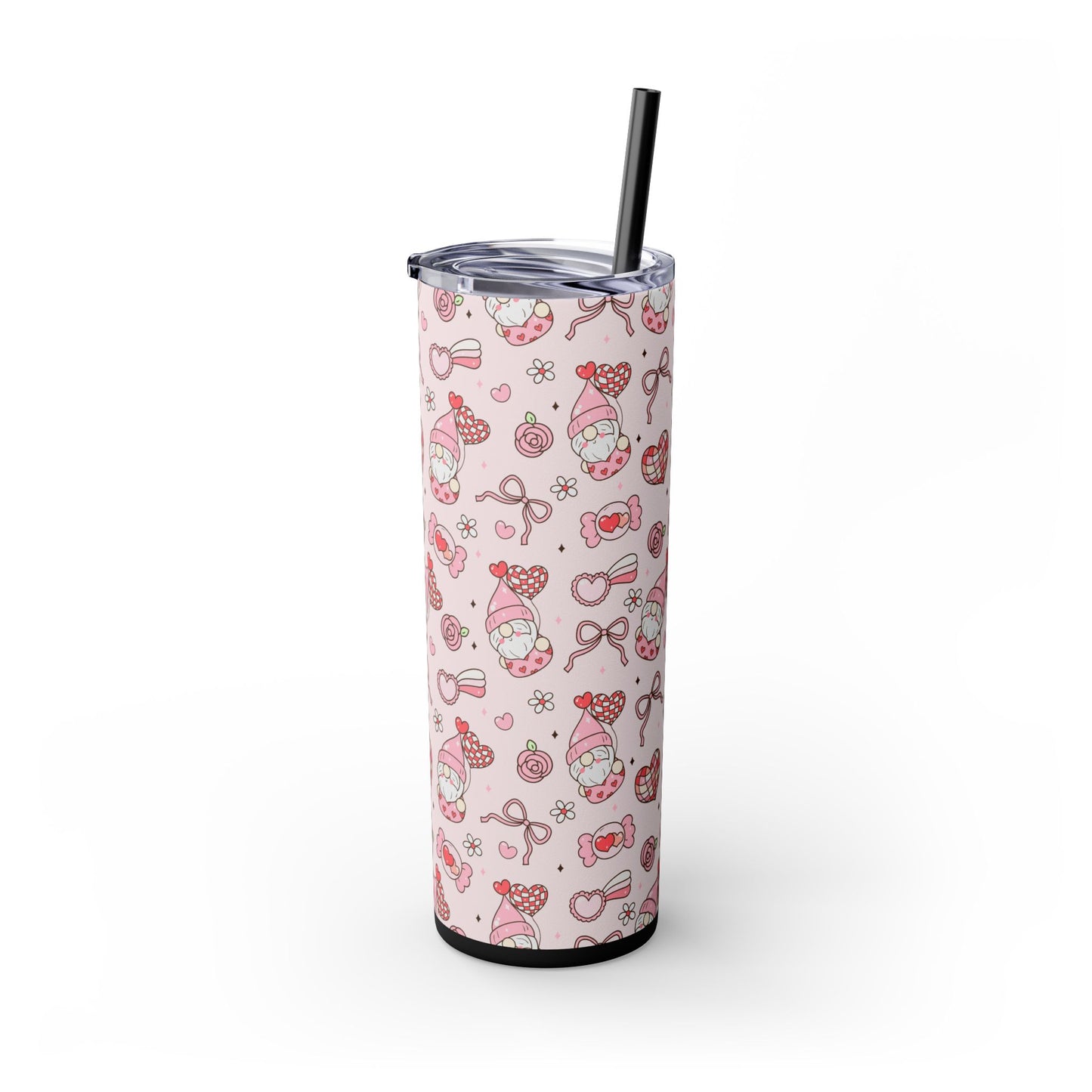 Cute Crafty Skinny Tumbler with Straw, 20oz, Perfect for Crafters & Makers, Valentine's Day Gift, Personalized Travel Mug, Fun Party Favor