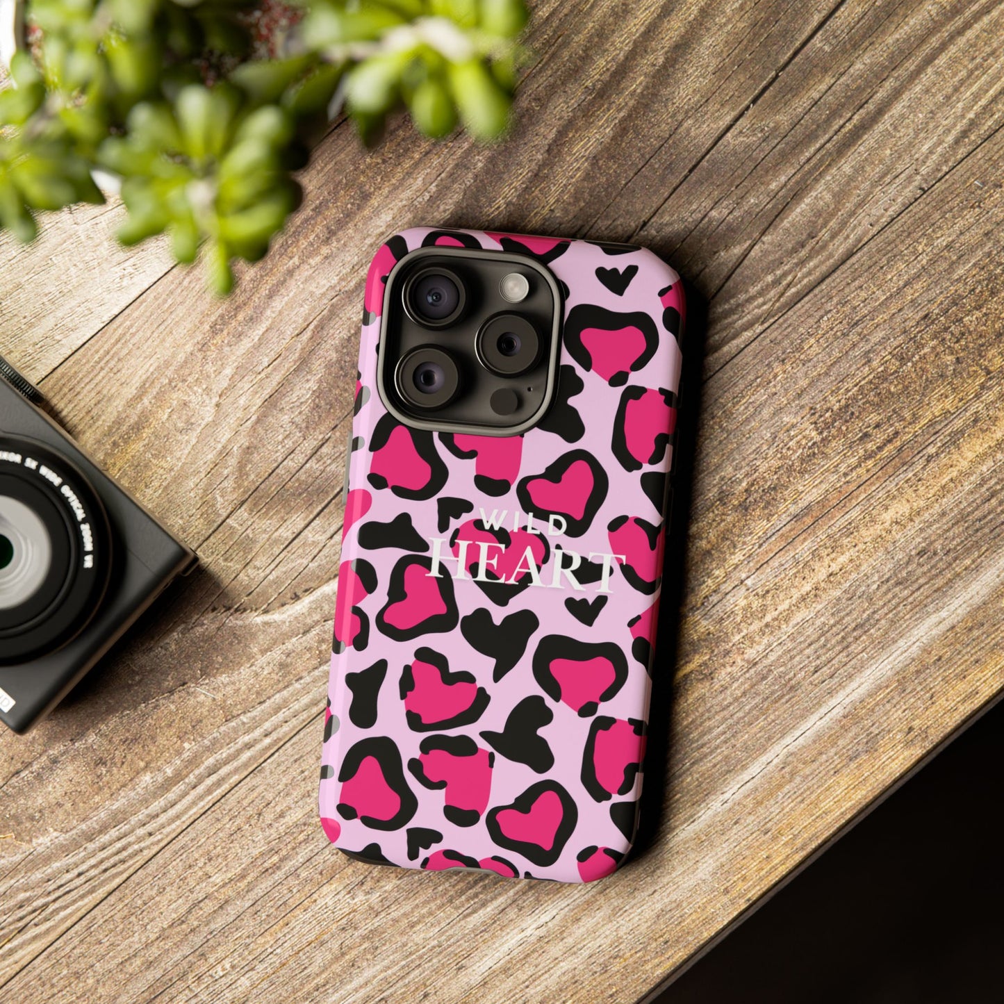 Heart Print Tough Phone Case – Collection Elegance Cover