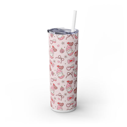 Cute Crafty Skinny Tumbler with Straw, 20oz, Perfect for Crafters & Makers, Valentine's Day Gift, Personalized Travel Mug, Fun Party Favor