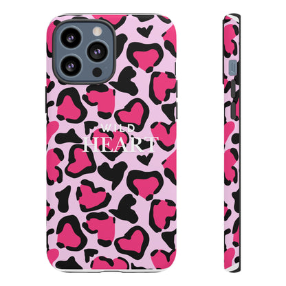 Heart Print Tough Phone Case – Collection Elegance Cover