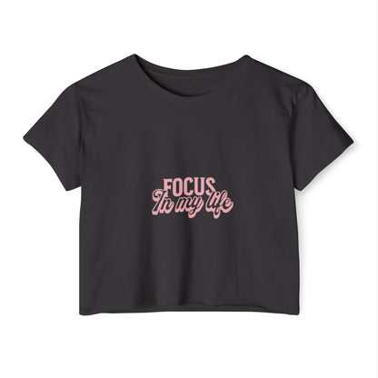 Festival CropFestival Crop Top – Focus In My Life | T-shirt Femme