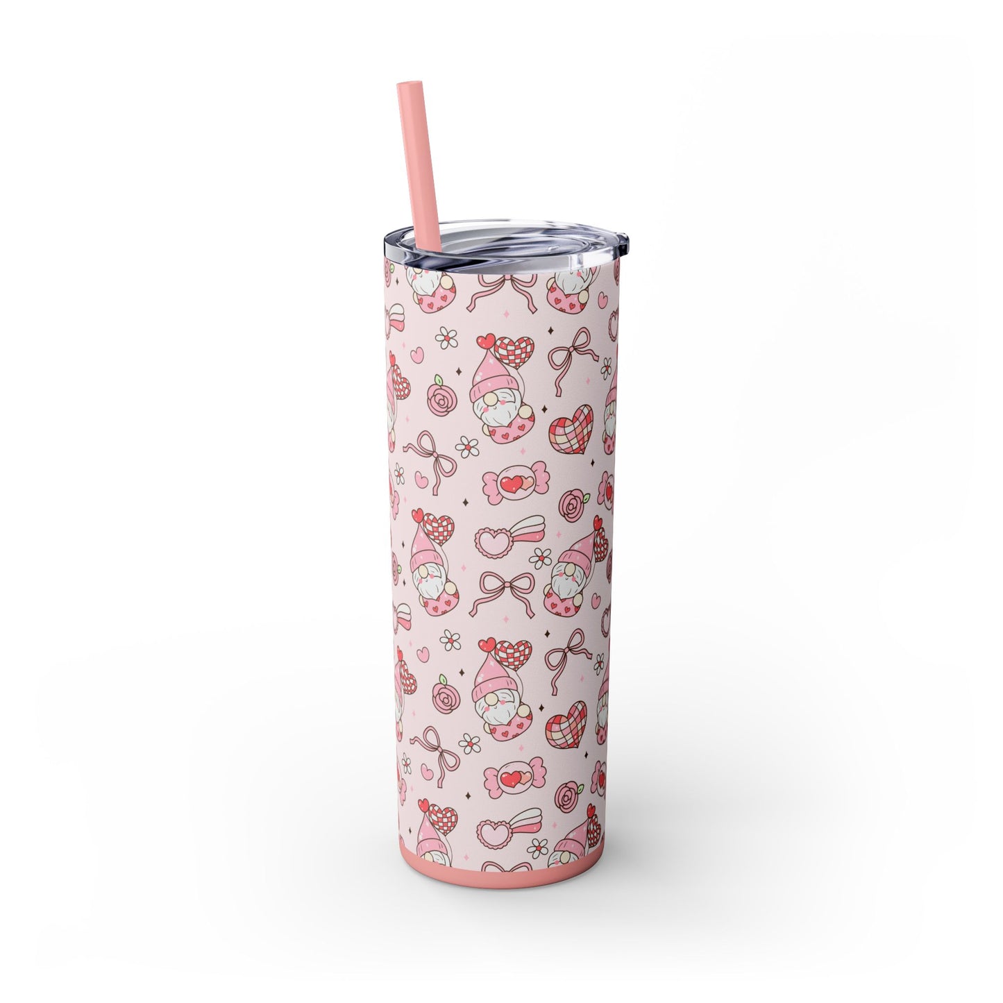 Cute Crafty Skinny Tumbler with Straw, 20oz, Perfect for Crafters & Makers, Valentine's Day Gift, Personalized Travel Mug, Fun Party Favor