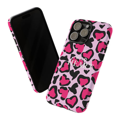 Heart Print Tough Phone Case – Collection Elegance Cover