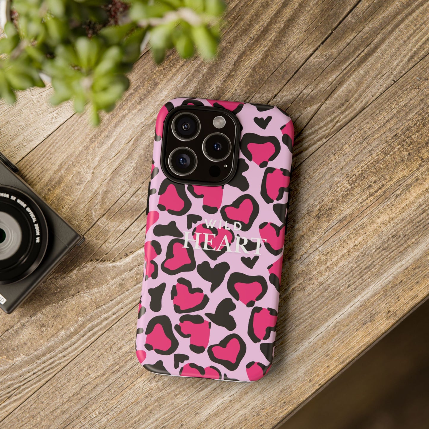 Heart Print Tough Phone Case – Collection Elegance Cover