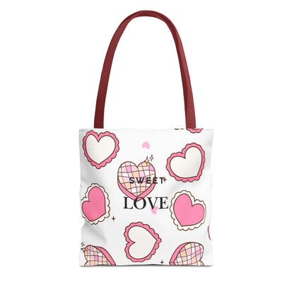 Heart Print Tote Bag – Collection Elegance Bags