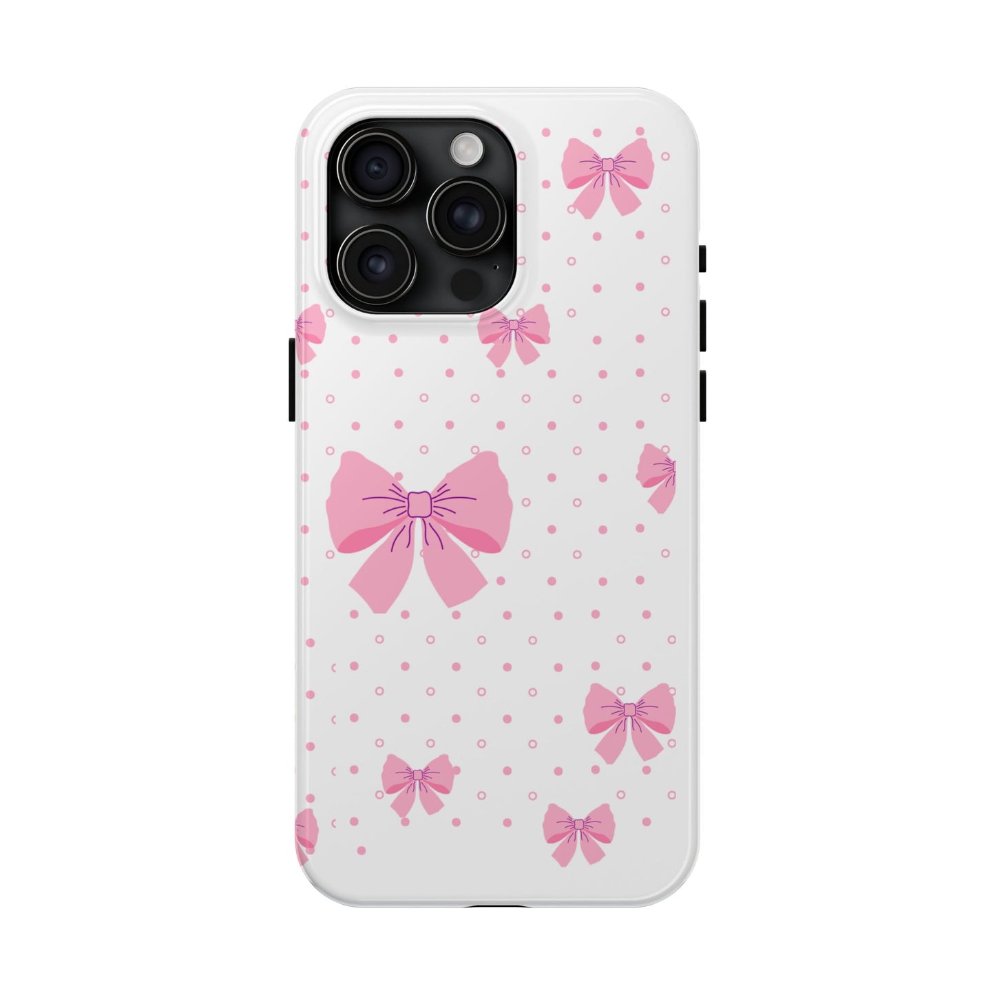 Coque téléphone Pink Bow – Collection Elegance Cover