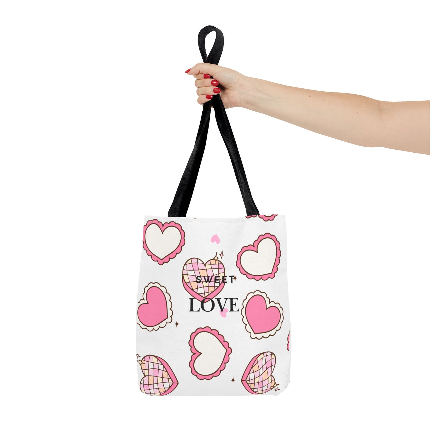 Heart Print Tote Bag – Collection Elegance Bags