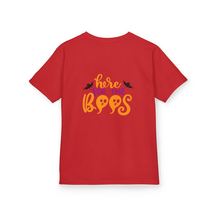 Halloween Kids Tee – "Here for the Boos" | Collection Elegance Wear Kids
