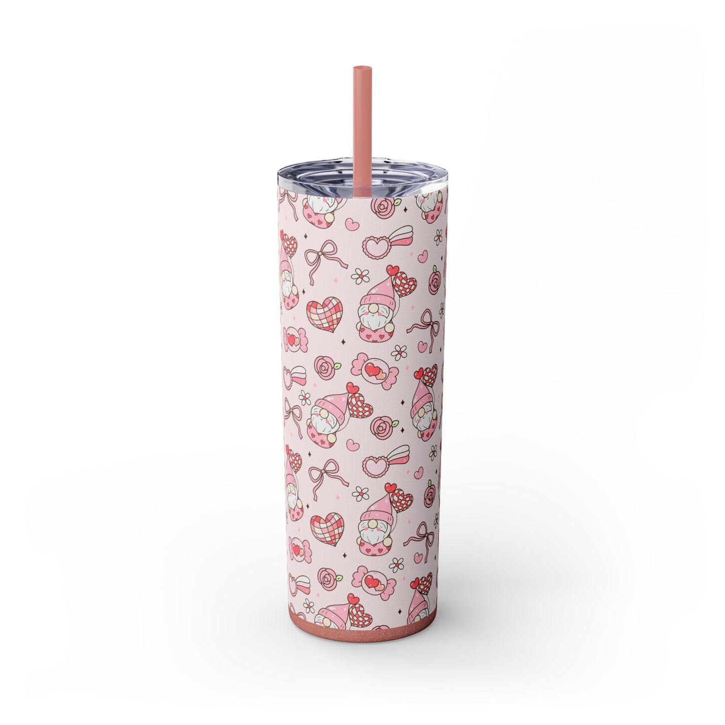 Cute Crafty Skinny Tumbler with Straw, 20oz, Perfect for Crafters & Makers, Valentine's Day Gift, Personalized Travel Mug, Fun Party Favor