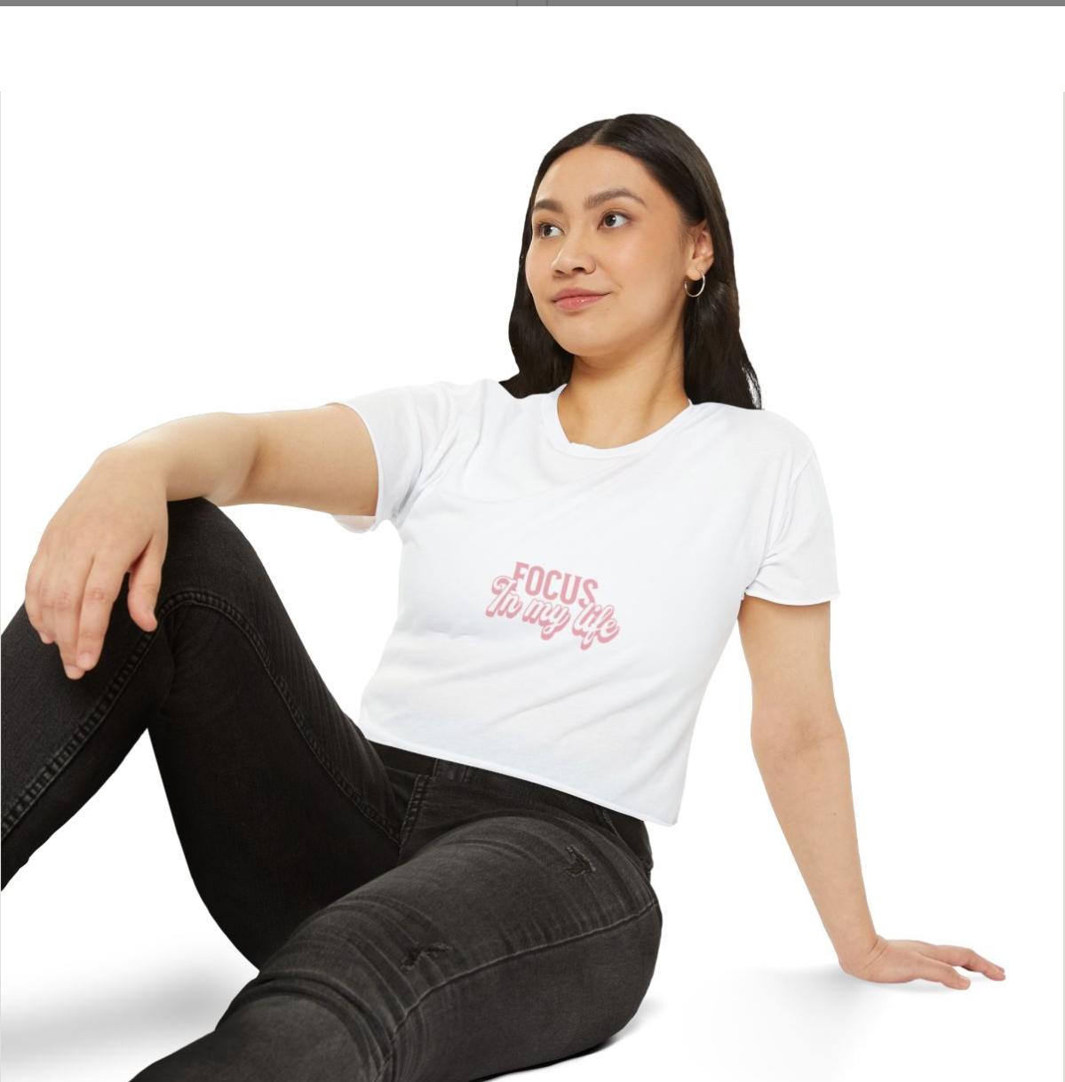 Festival CropFestival Crop Top – Focus In My Life | T-shirt Femme